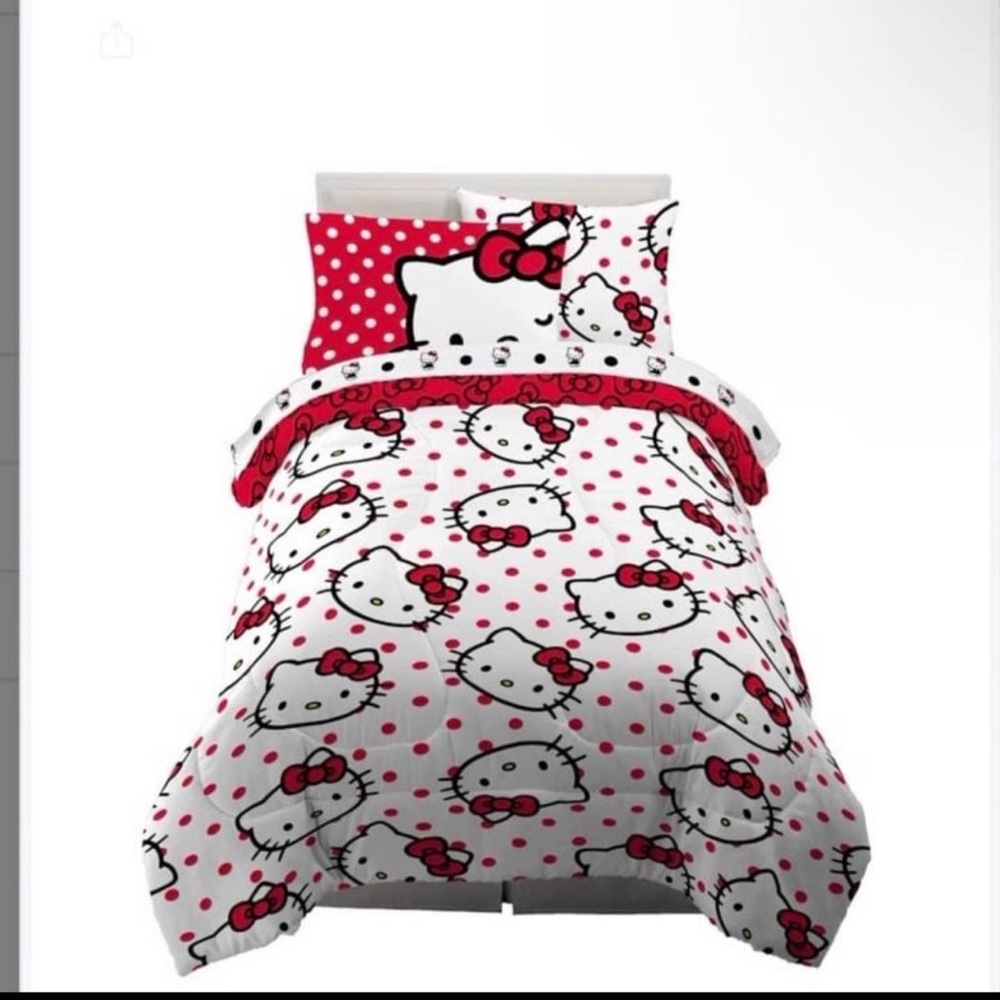 Hello Kitty twin bedding set